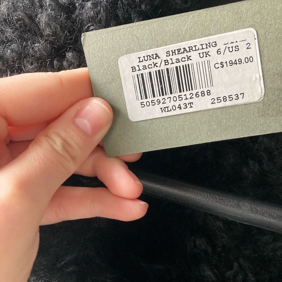 All Saints Luna Shearling Biker Jacket - Picture 14 of 15